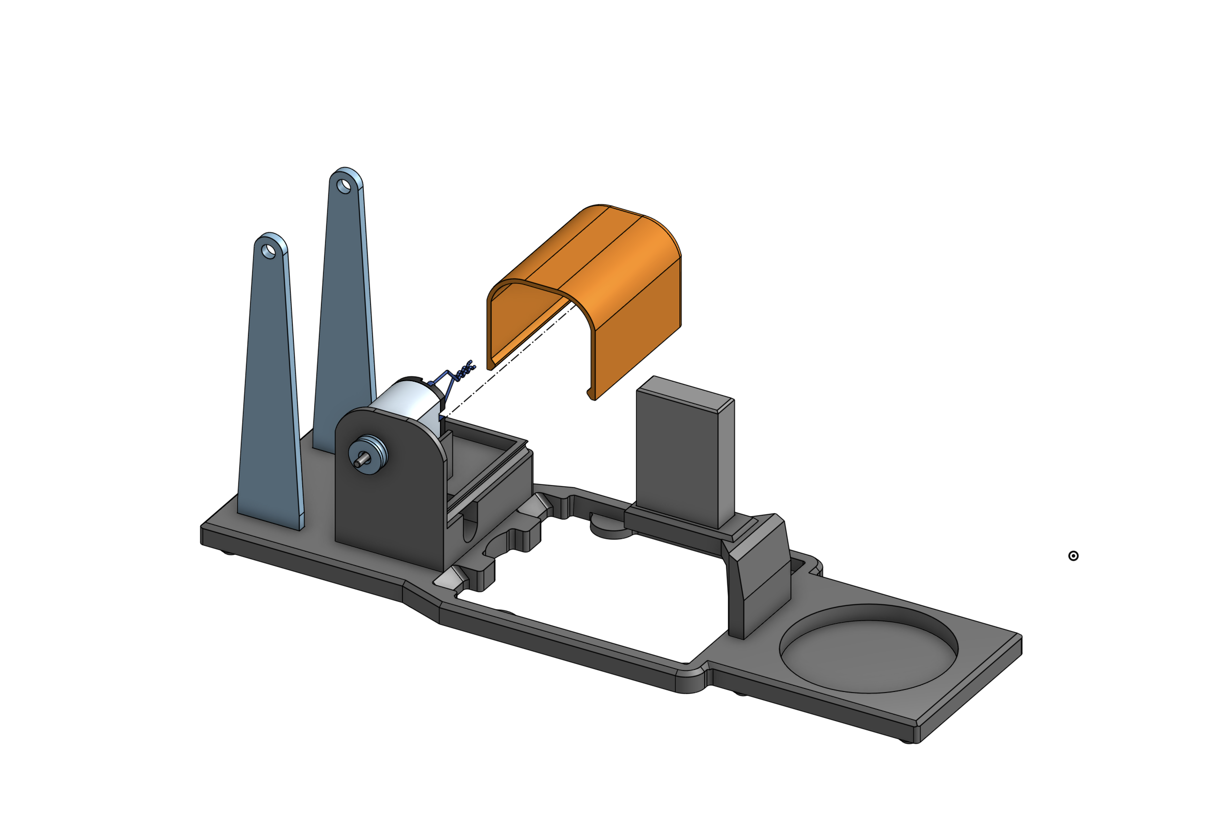 Attach the pulley to the motor shaft